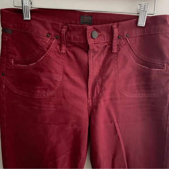 Citizens Of Humanity Angie Super Flare Bell Bottom Jeans In Crimson - Picture 4 of 10